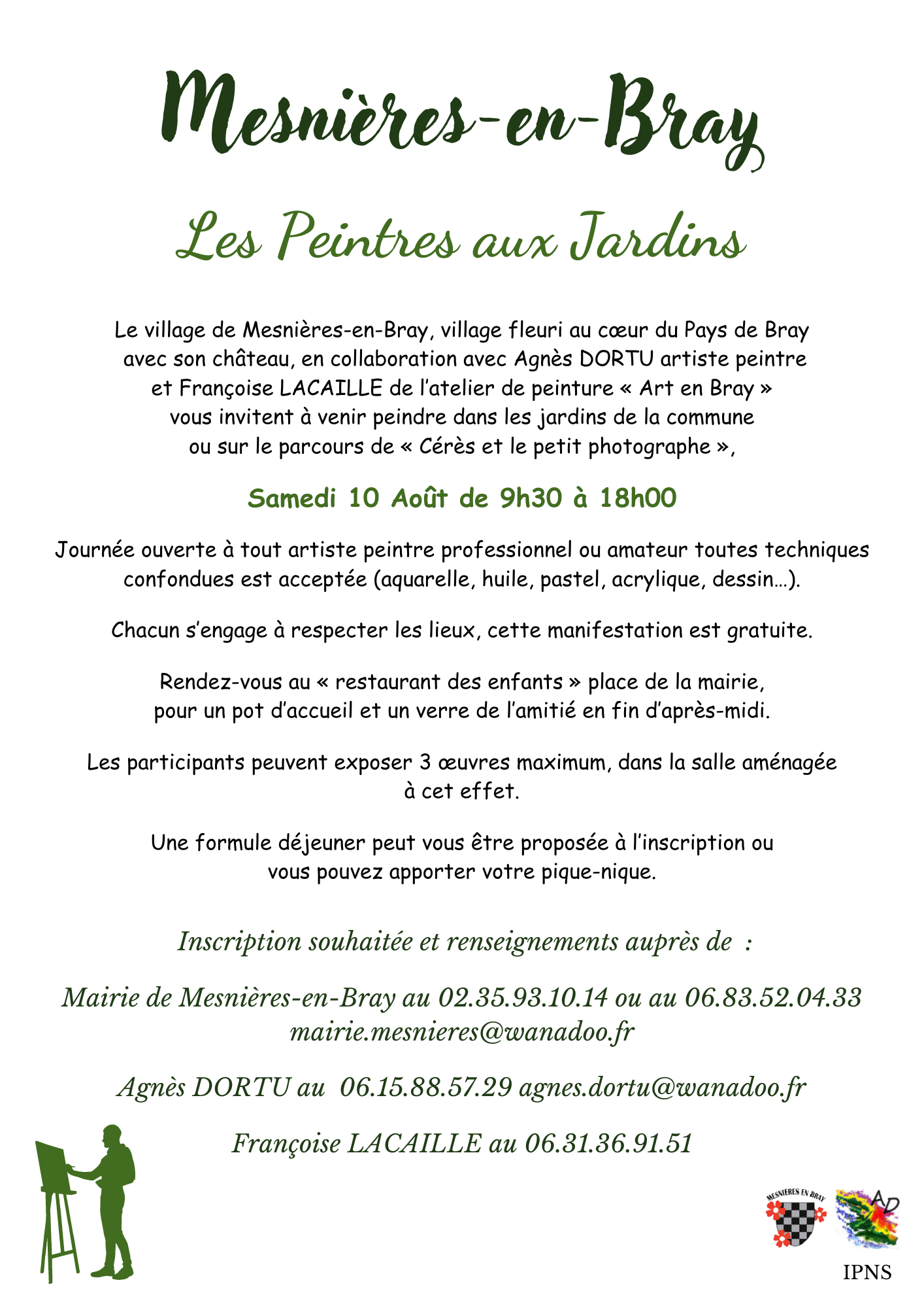 Flyer Les peintres aux jardins