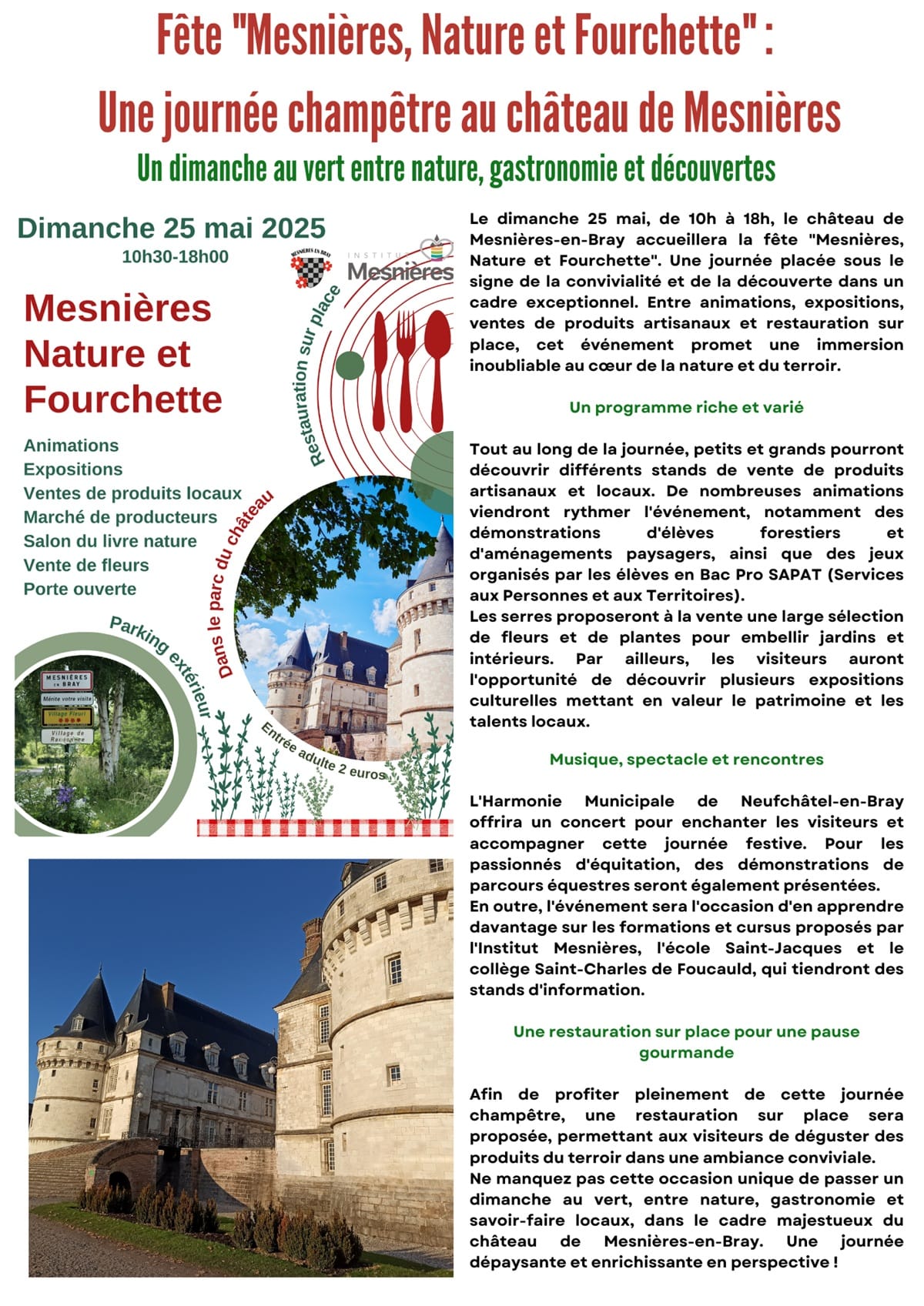 Programme fête nature
